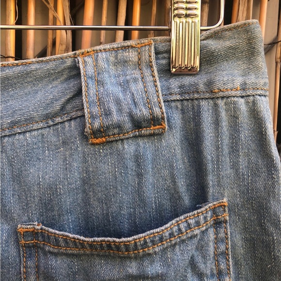 1970s style Roxy brand front pocket button Jeans Size 7 - Picture 3 of 5
